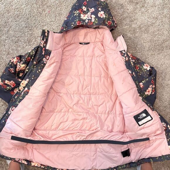 Girls The North Face Floral Freedom Extreme Insulated Jacket- Size XL - Picture 4 of 5